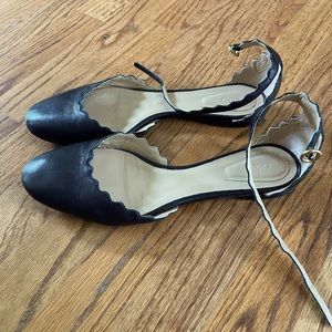 Chloe Lauren Scalloped Ballet Flat